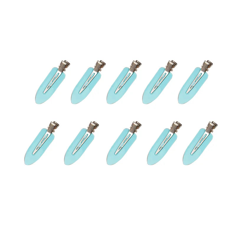 10pcs/set No Crease Basic Hair Clips For Women Girls Hair Styling Makeup No Bend Hairpins Barrettes Fashion Hair Accessories Qme 10pcs blue