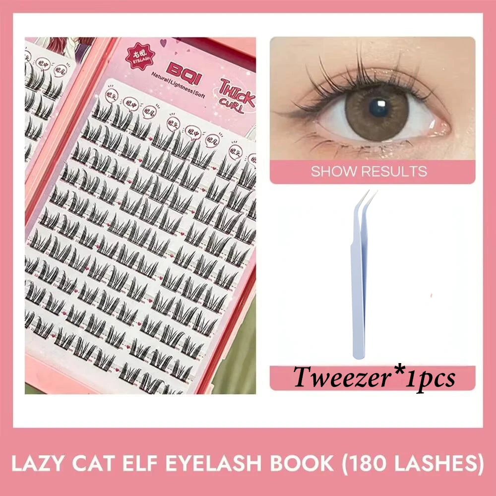 BQI Lazy Cat Elf Eyelashes Book Large Capacity Enlarge Eyes Naturally Qme B7530 B7278