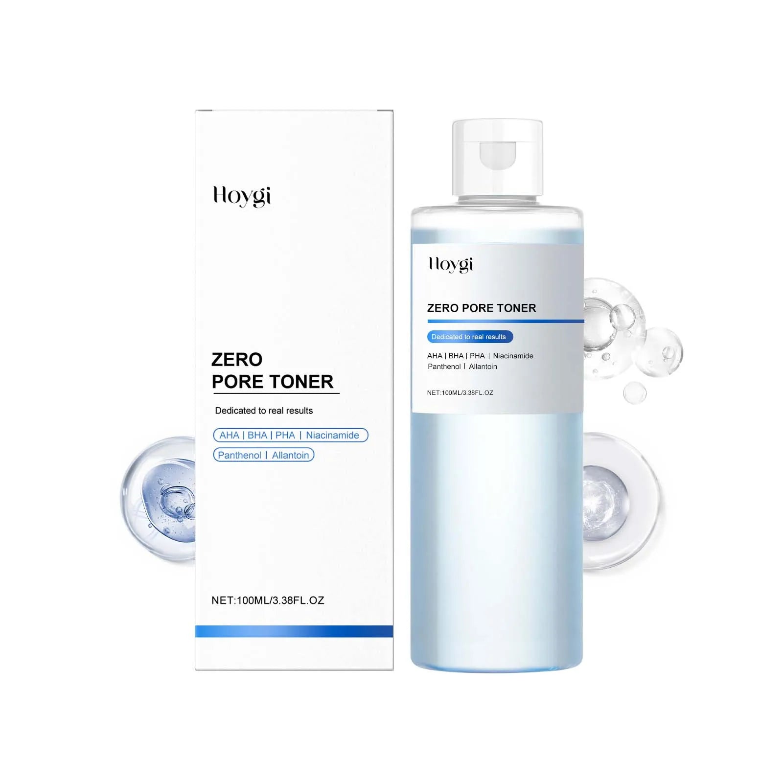 Exfoliating Hydrating Toner Moisturizing Smoothing Brighten Skin Pore Refining Improve Dry Skin Zero Pore Toner Soothing Formula Qme 100ml Boxed