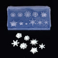 Winter Snowflake Nail Art Silicone Mold 3D Embossed Soft Stamping Qme A1