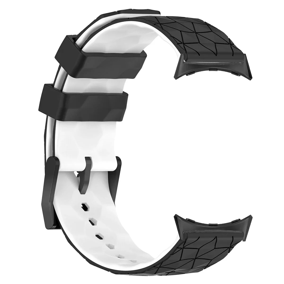 Silicone Strap for Google Pixel Watch 2 Watch Strap Bracelet correa Replacement for Google Pixel Watch 1 41mm Sport Band Qme Black White for pixel watch 2