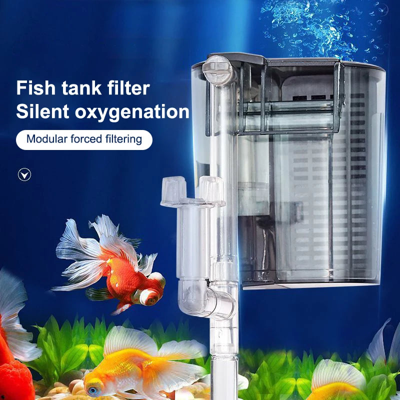 Filter Suspension Oxygen Pump 1 Small Aquarium Tank Qme