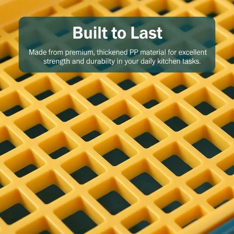 Fruit Vegetable Drain Basket Plastic Green Yellow Household Qme Default Title