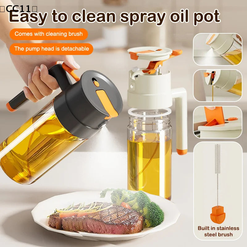 470 1 Oil Spray Bottle Pour Spout Leakproof Multifunctional Large Qme