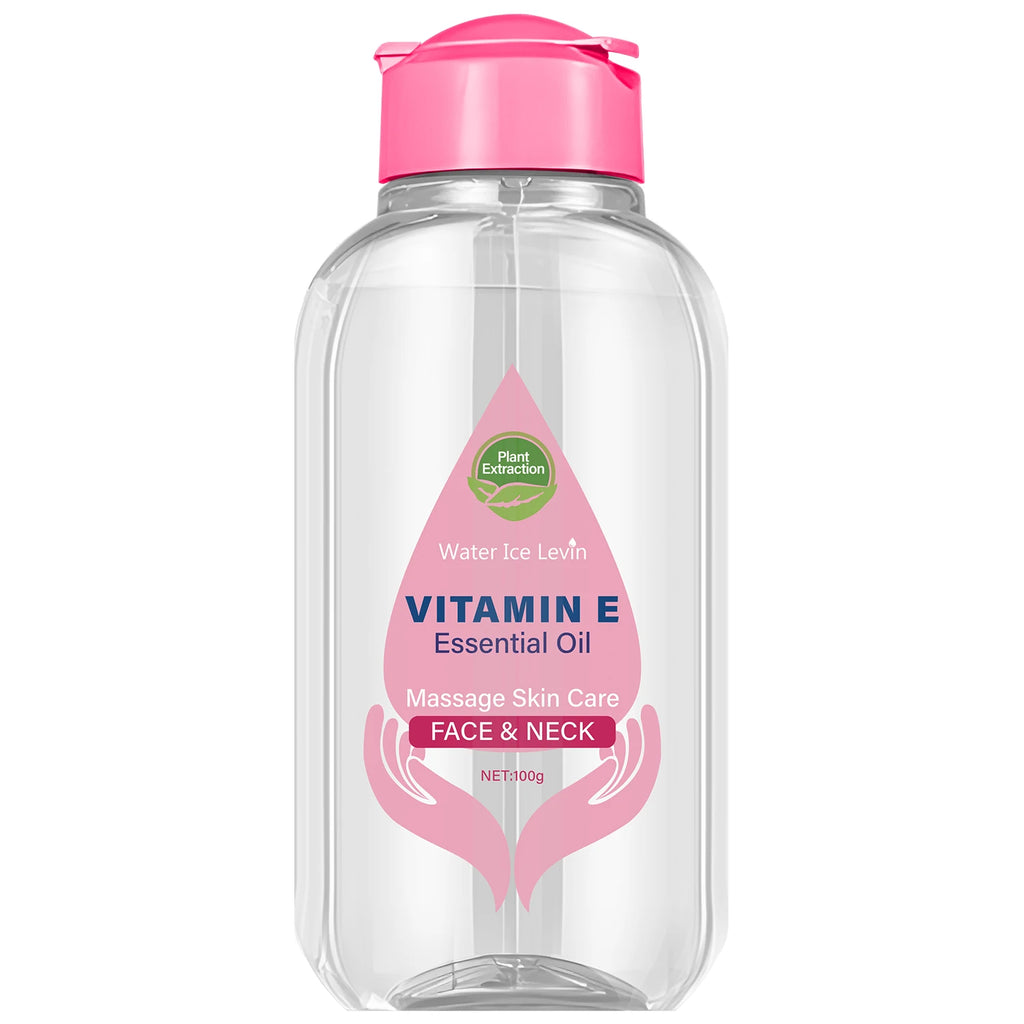 Vitamin E Essential Oil with Niacinamide & Ceramide - Face & Neck Massage Skin Care for Even Tone Qme Pink 100g