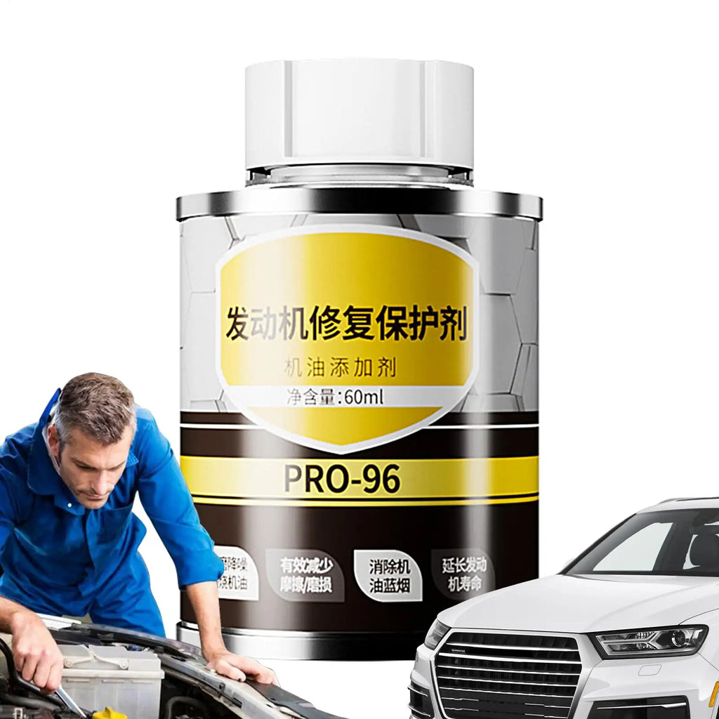 1pc Engine Repair Additive 60ml Friction Modified Car Engine Restoration Agent Vehicle Engine Maintenance Supplies For Cars SUVs Qme