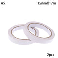 2Rolls 17M Double Sided Tape Strong Faced Powerful Hand Tearing Qme 15mm 17m