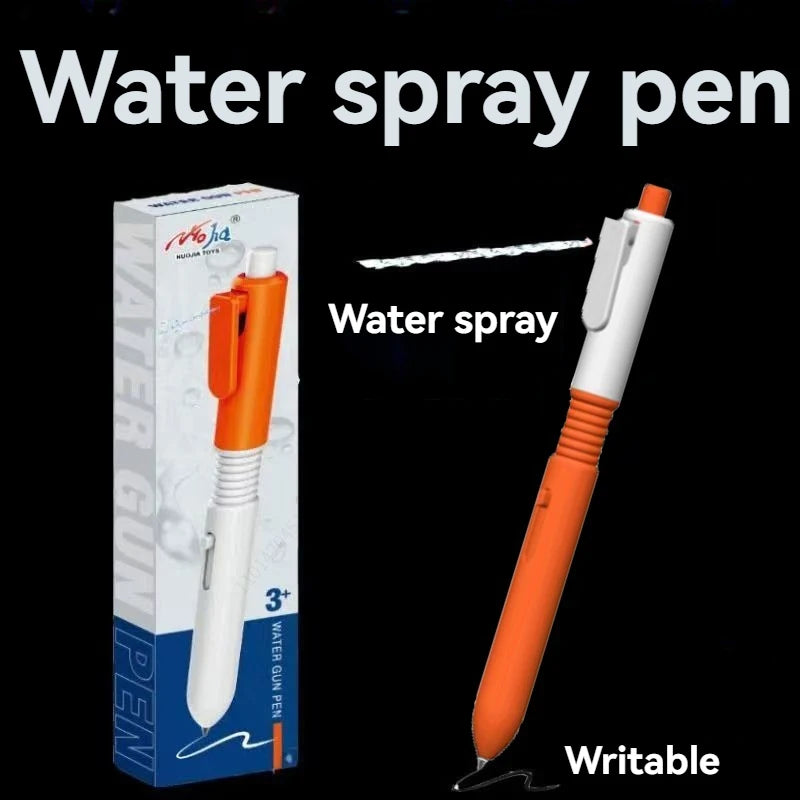 1 Pc/Set New Water Gun Pen ,Black Ink,Strange Water Pen Prank Creative Water Spray Small Water Gun Play Model Stationery Qme