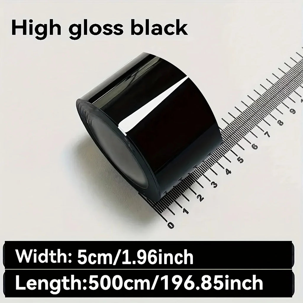 Car Door Edge Protective Film Glossy Surface, Packaging Tape, with Self-Adhesive Universal, Car Window Decorative Film Tape Qme