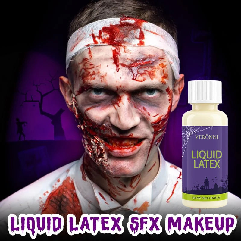 Liquid Latex SFX Makeup Realistic Fake Skin Scar Wounds Old Age Qme