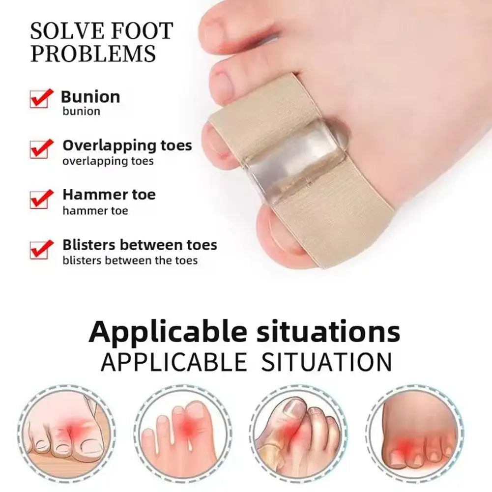 1PCS Silicone Toe Spreader Finger Separator Valgus Corrector Thumb Correction Straightener Foot Care Orthopedic Qme