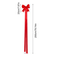 Christmas Cabinet Ribbons Bows Reusable Holiday Decorations Red Qme China Mainland Light Red L