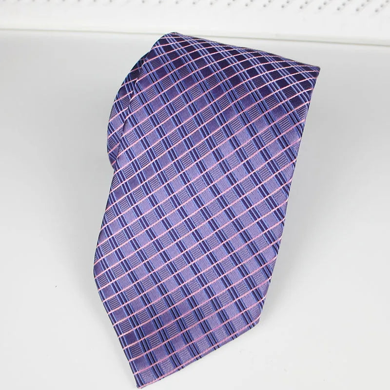 Purple Tie Norvety Floral Stripe Elegant Necktie Tuxedo Fashion Qme RT4