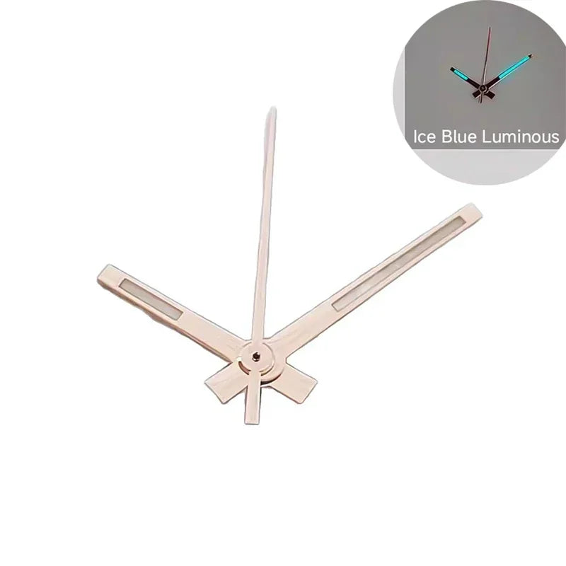 Modified Watch Hands Green Luminous Logbook Needle Silver Gold Rose Watch Accessories for NH35/NH36/4R/7S Movement Qme DURG