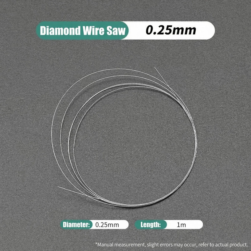 High-precision Diamond Cutting Wire Hand Silver Durable Home Manual Qme 0.25mm-1M