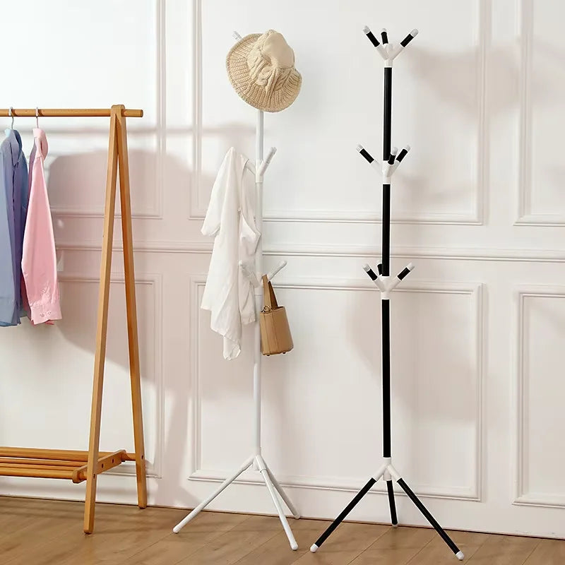Clothes Hanging Rack Floor Simple Bedroom Clothes And Hat Rack Household Clothes Storage Rack Easy Assembly Qme