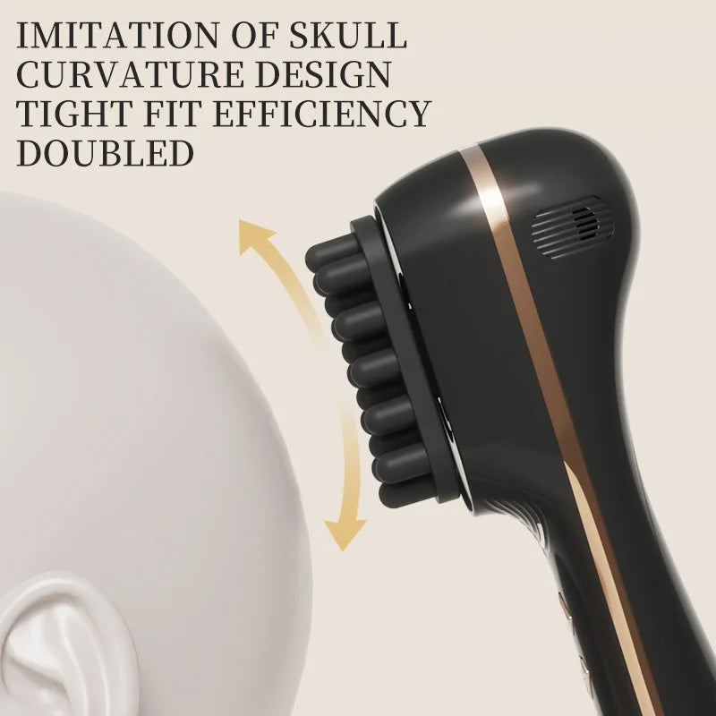 Electric Scalp Massager Comb Vibrating Hair Care Device Relaxing Head Qme