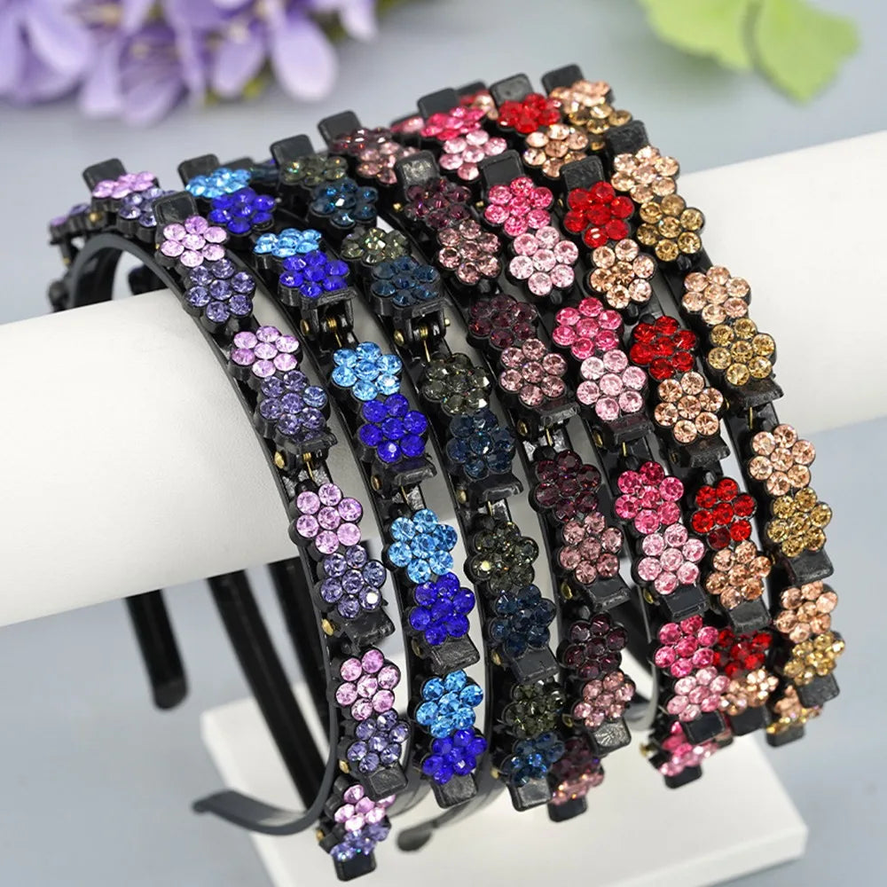 Elegant Hair Bands Clips Plum Blossom Multi-storey Toothed Clip Qme