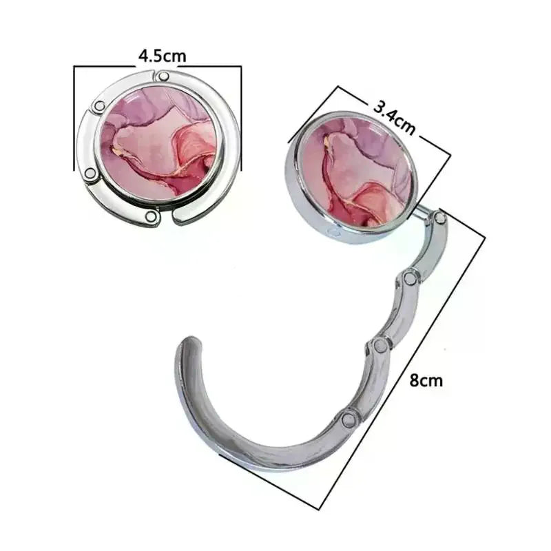 Fashion Foldable Handbag Hook Portable Purse Hook For Women Durable Creative Desk Hanging Rack Girls Gift Qme