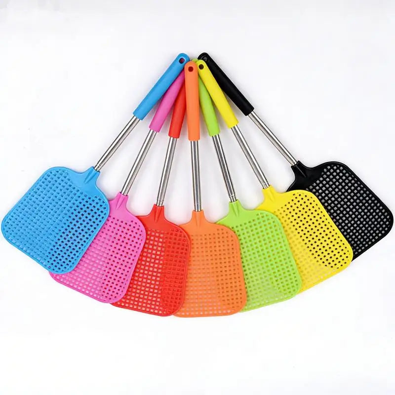 Telescopic Fly Swatters Durable Plastic Heavy Duty Flyswatter With Stainless Mosquito Repellent Tool Home Accessories Tools. Qme