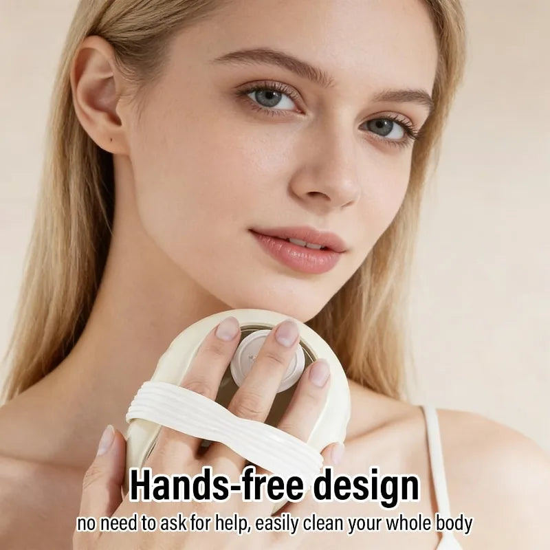 Portable Soft Skin Cleansing Brushes Liquid Dispensing Shower Gel Qme