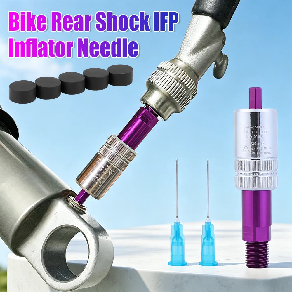 Bike Rear Shock IFP Fill Tool MAX 700PSI with Needles Rubbers Cover for FOXRP2/23/FLOAT-X/CTD/FLOAT-DPS X-FUSION CCDB Qme