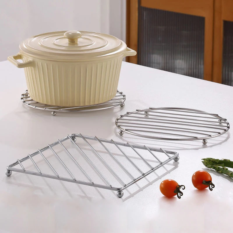Metal Pot Mat Coasters Heat Insulation Pad Bowl Dish Casserole Table Qme