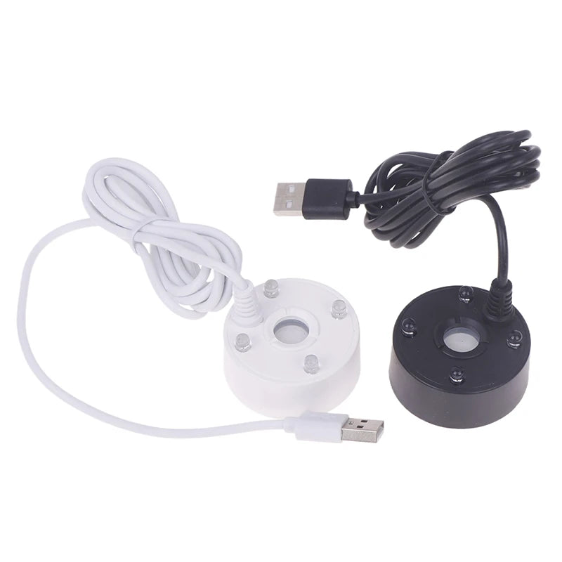 Fish Tank Landscaping Mist Maker Waterproof White Black 5V USB Qme