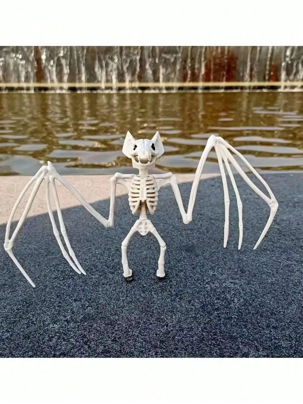 Halloween Horror Skeleton Bat Party Decoration Scene Prank Props Qme