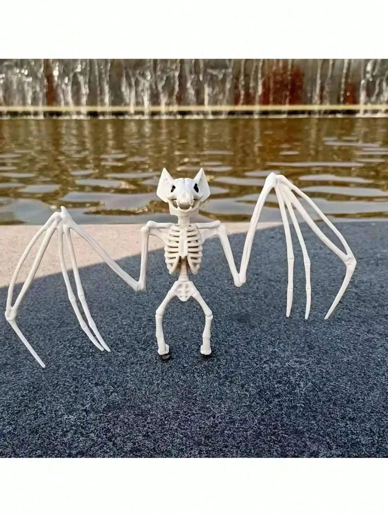Halloween Horror Skeleton Bat Party Decoration Scene Prank Props Qme