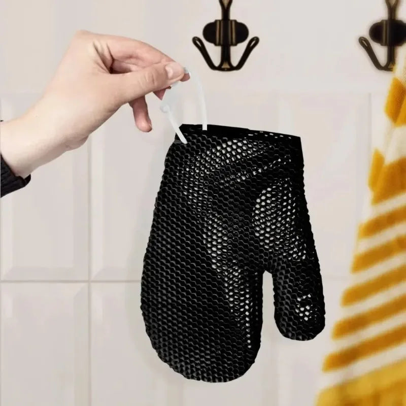 Honeycomb Exfoliating Glove Face Body Deep Cleansing Quick Dry TPU Qme