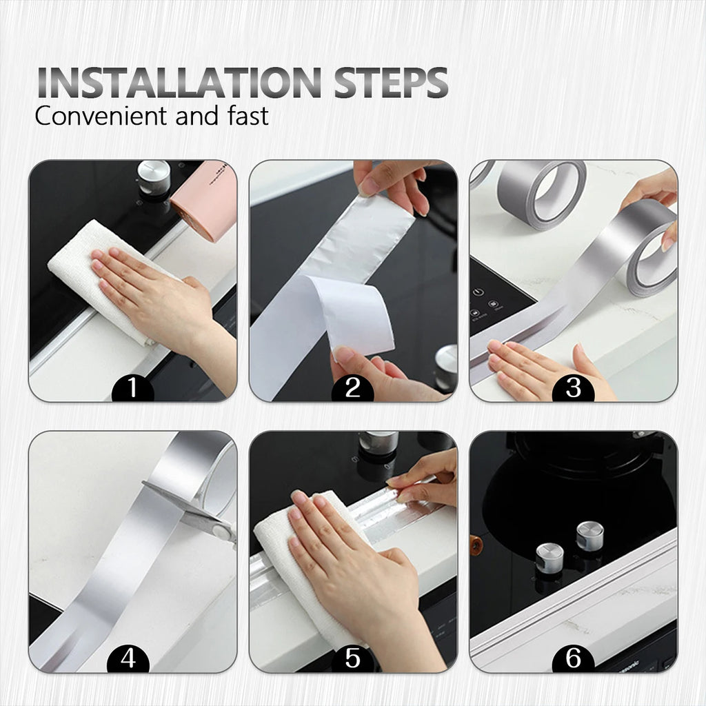 High-Quality Aluminum Foil Tape, High-Temperature Aluminum Foil Tape for Pipes And HVAC, Fire Resistant High Temperature Sticker Qme
