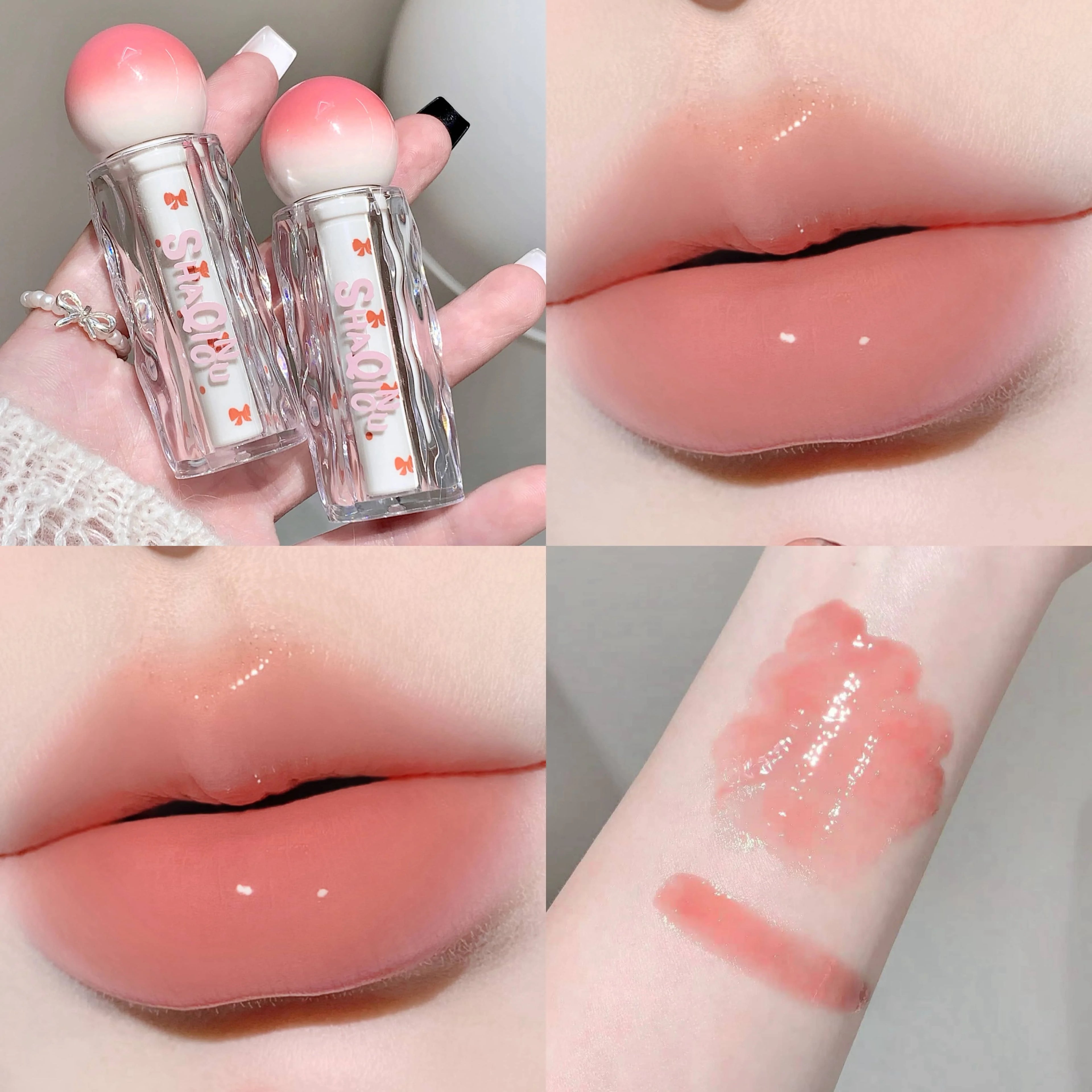 SHAQINUO Watery Lip Gloss Moisturizing Mirror Water Long-lasting Qme S9028-5
