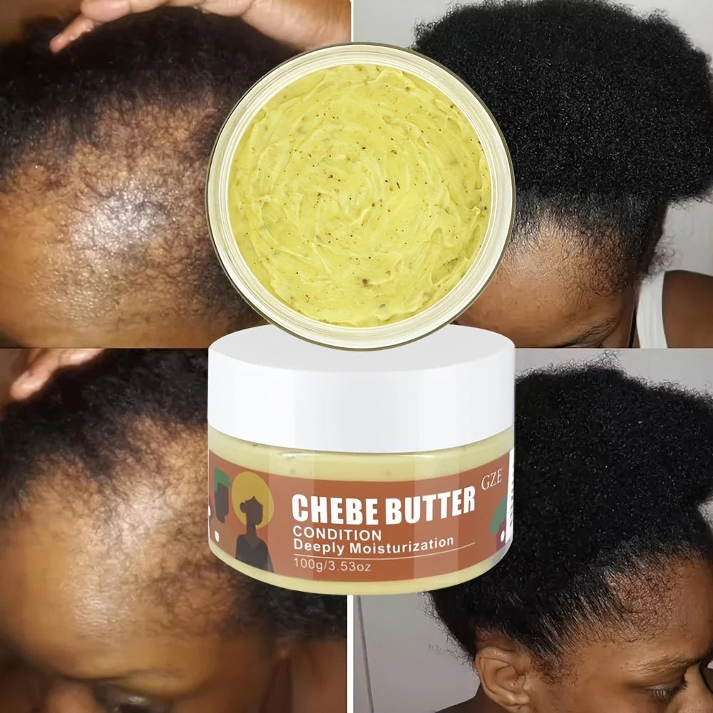 GZE Chebe Butter Condition Deeply Moisturization Hair Growth Repair Damaged Hair Super Smooth African Regrowth Anti Hair Loss Qme Damage Repaired