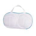 Anti Deformation Mesh Pocket Special Washing Machine Bra Laundry Bag Qme Light blue
