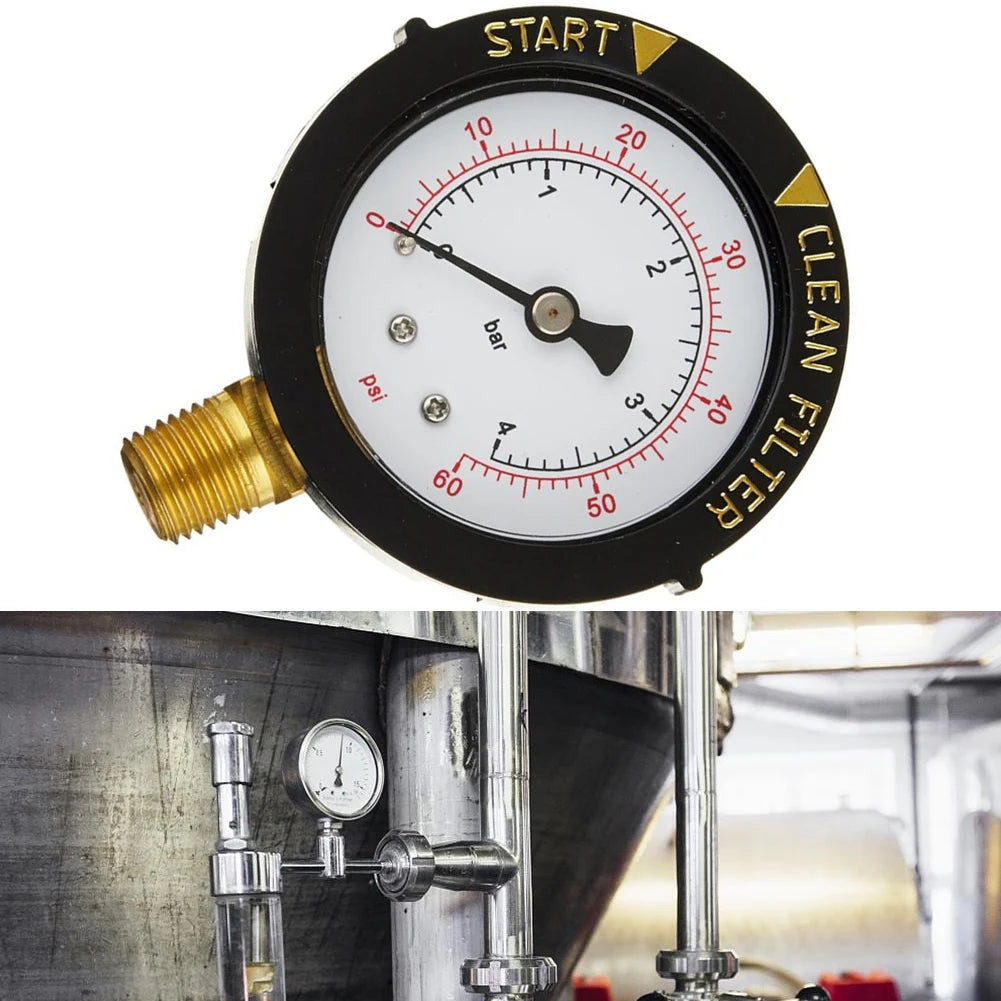 0-60 PSI Pool Pressure Gauge Spa Aquarium Water Swimming Valve Filter Qme