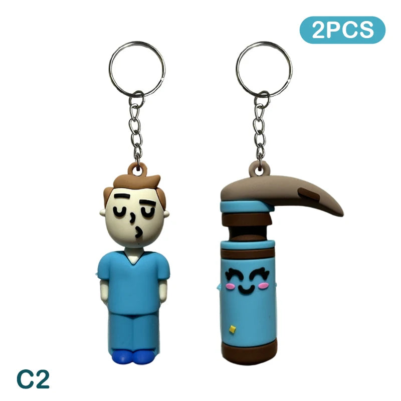 Ampoule Bottle Opener Keychain Rubber Breaker Cutter Aid Medication Qme B5