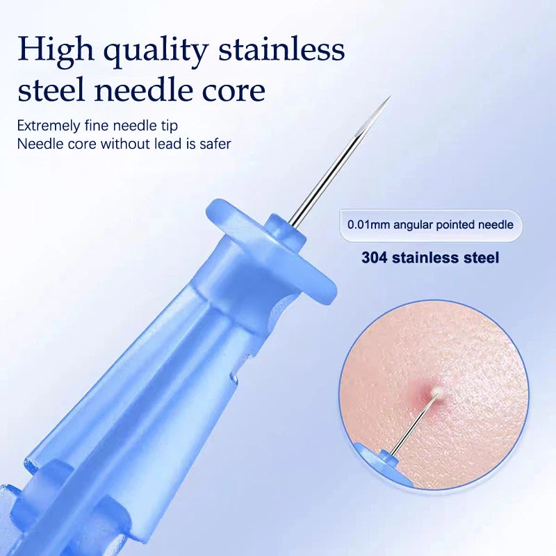 50 Disposable Acne Extraction Needles Precision Skincare Tools Pimple Qme