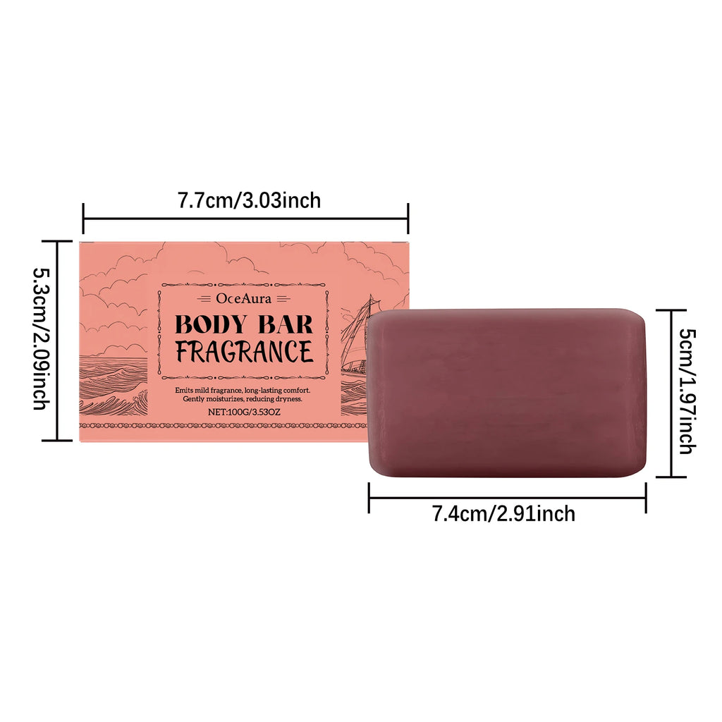 Sandalwood Scented Body Bar Moisturizing Gentle Cleansing Soap for Bath Shower Long-Lasting Fragrance Handmade Natural Skin Care Qme
