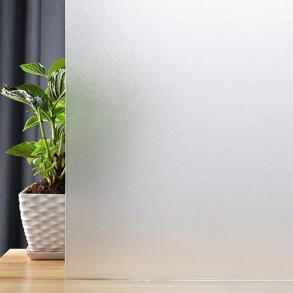 Self-adhesive glass sticker window decal matte white frosted window film privacy anti-ultraviolet for home office bathroom Qme chunmosha 30cmX3m