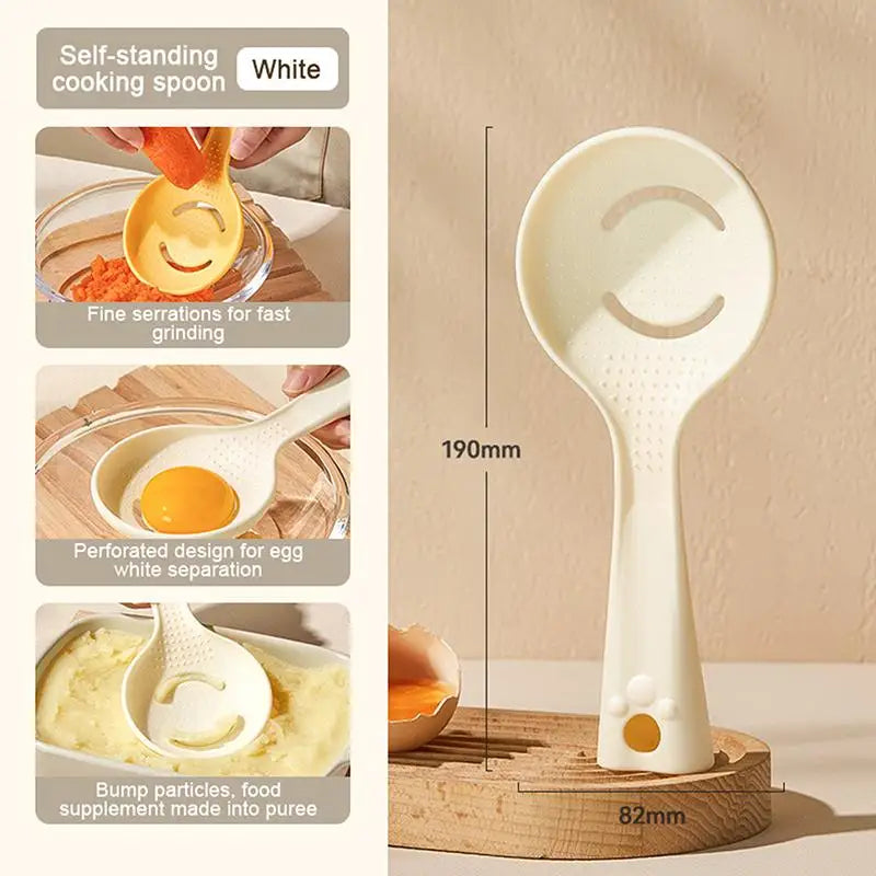 Egg Yolk White Separator Food Grade Strainer Handy Kitchen Tool Qme White