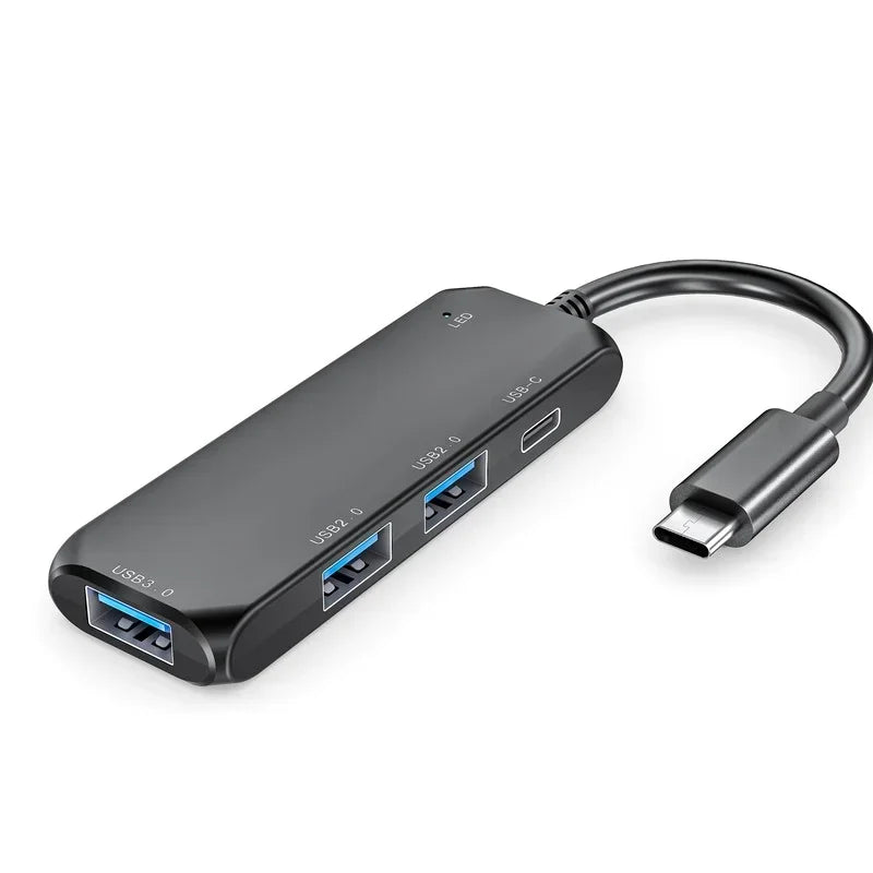 Type-c Docking Station HUB Charging To Hub Splitter PD Charging for MAC BOOK Ultrabook Computer USB Cable Splitter 4 Port Qme Support PD charging