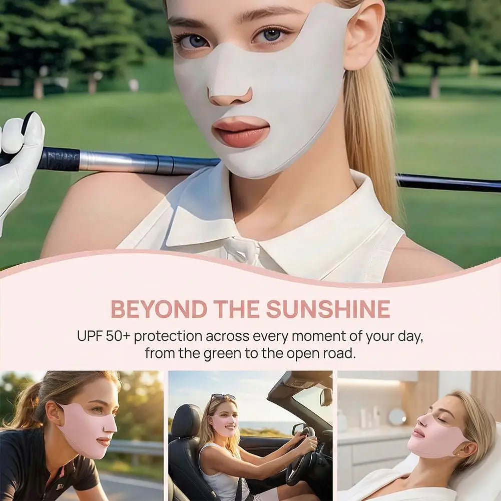 Anti-UV Face Mask Breathable Washable Cover Sunscreen Outdoor Daily Qme