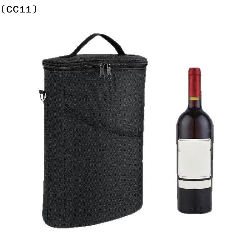 Wine Bottle Bag Soft Cooler Insulated Thermal Outdoor Travel Carrier Qme Default Title