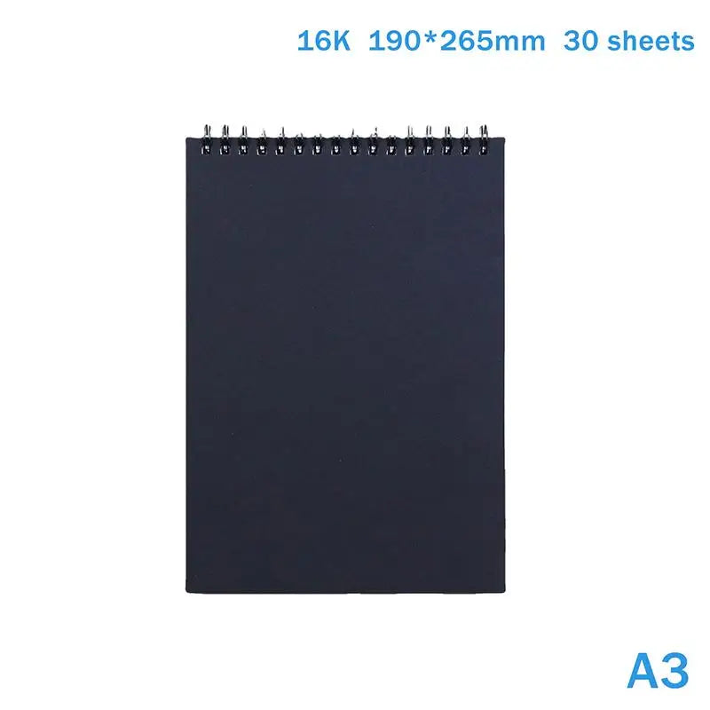 30 Sheets Spiral Sketch Book Acid A4 A5 A6 8K 16K Pad Drawing Qme 16K