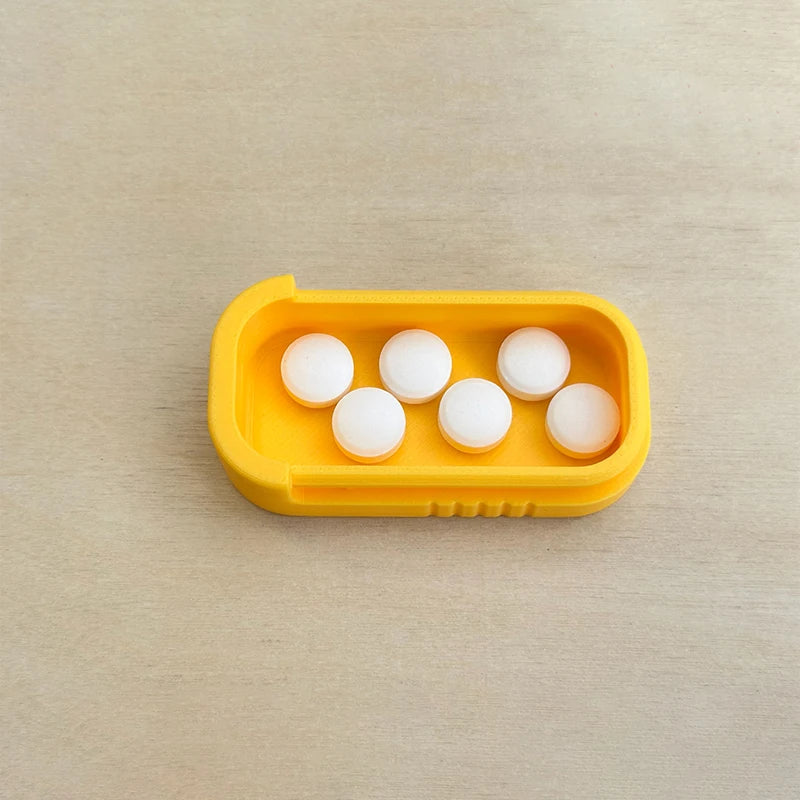 Portable Travel Daily Medication Management Mini Sliding Pill Box Qme