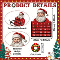 Wooden Christmas Countdown Calendar 24 Day Toy Display Decor Vacation Qme A China Mainland 30x20x0.5cm