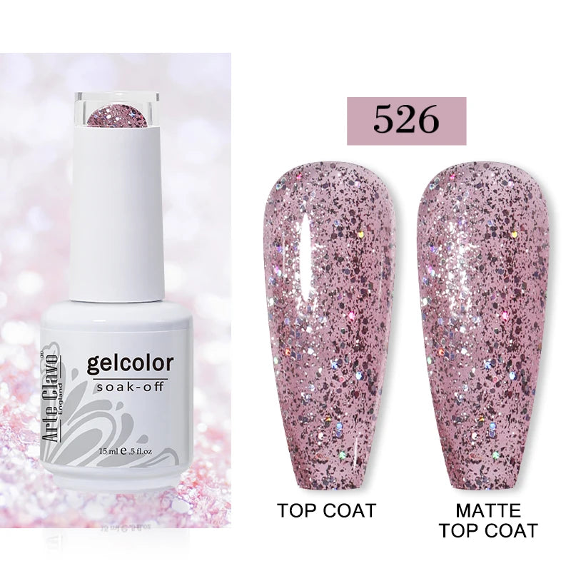 Arte Clavo15ml Gel Nail Polish Art 65 Colors Colorful Soak Off UV