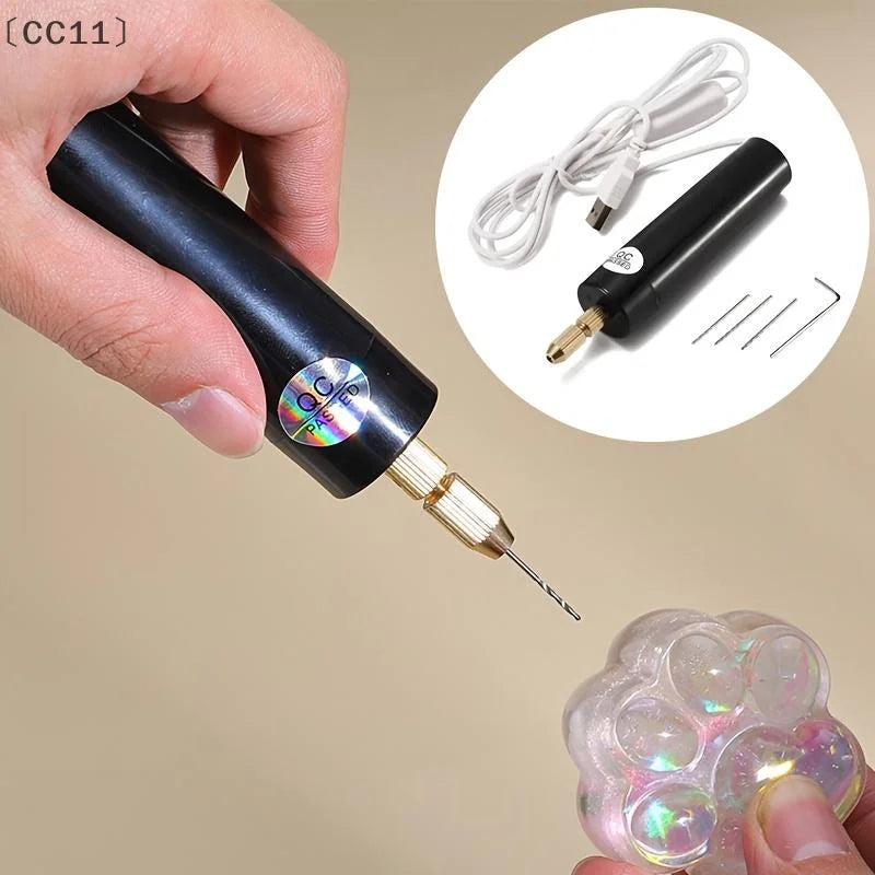 CC11Handheld Electric Drill USB Tools Epoxy Resin Jewelry Making Wood Qme