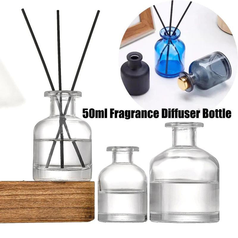 Party Gifts Glass Container Oil Diffusers Sticks Reed Diffuser Qme
